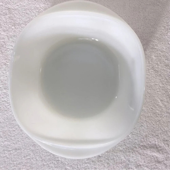 Vintage Dynaware Pyr O Rey Round Casserole With Lid Brown Floral Milk Glass - Picture 7 of 15